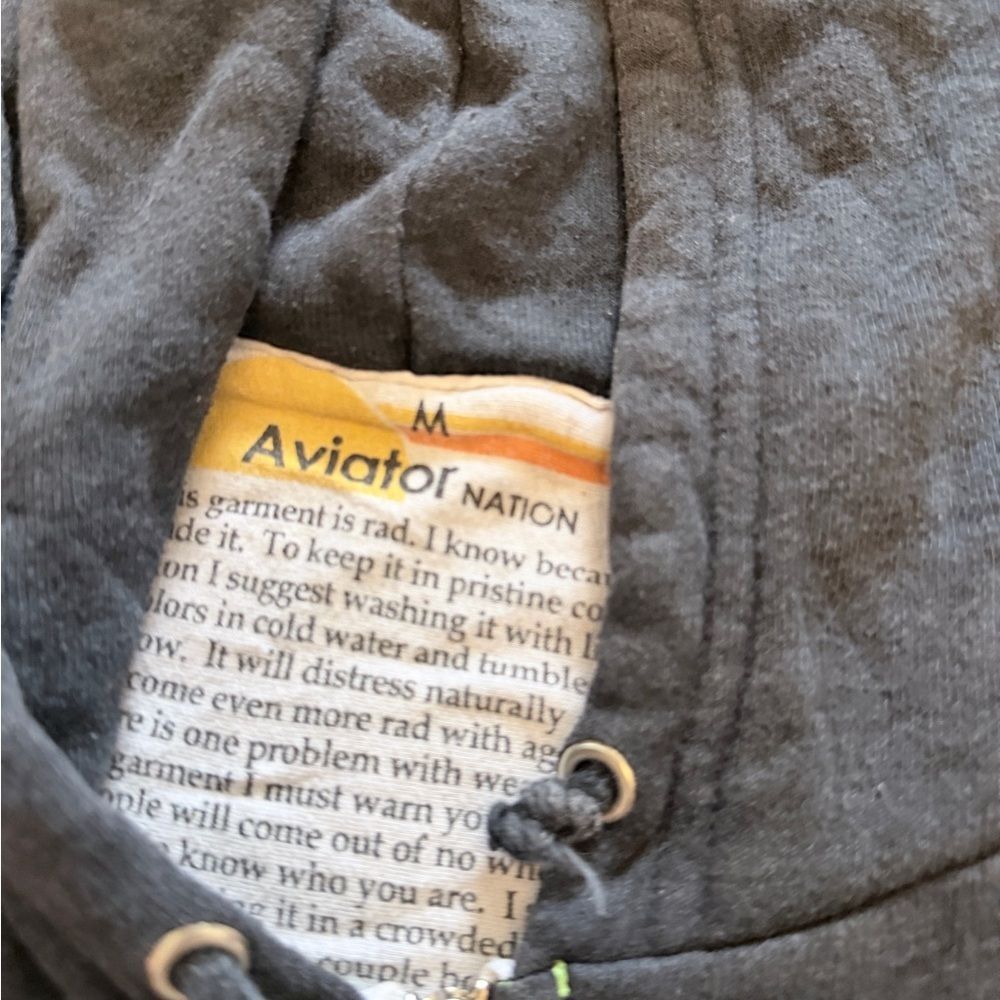 Very Rare Aviator Nation 360 Chevron Stripes Full Zip Hoodie - Picture 5 of 7